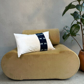 coussin bogolan indigo