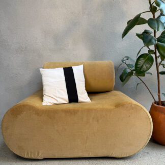 coussin 40x40cm tranche de noir